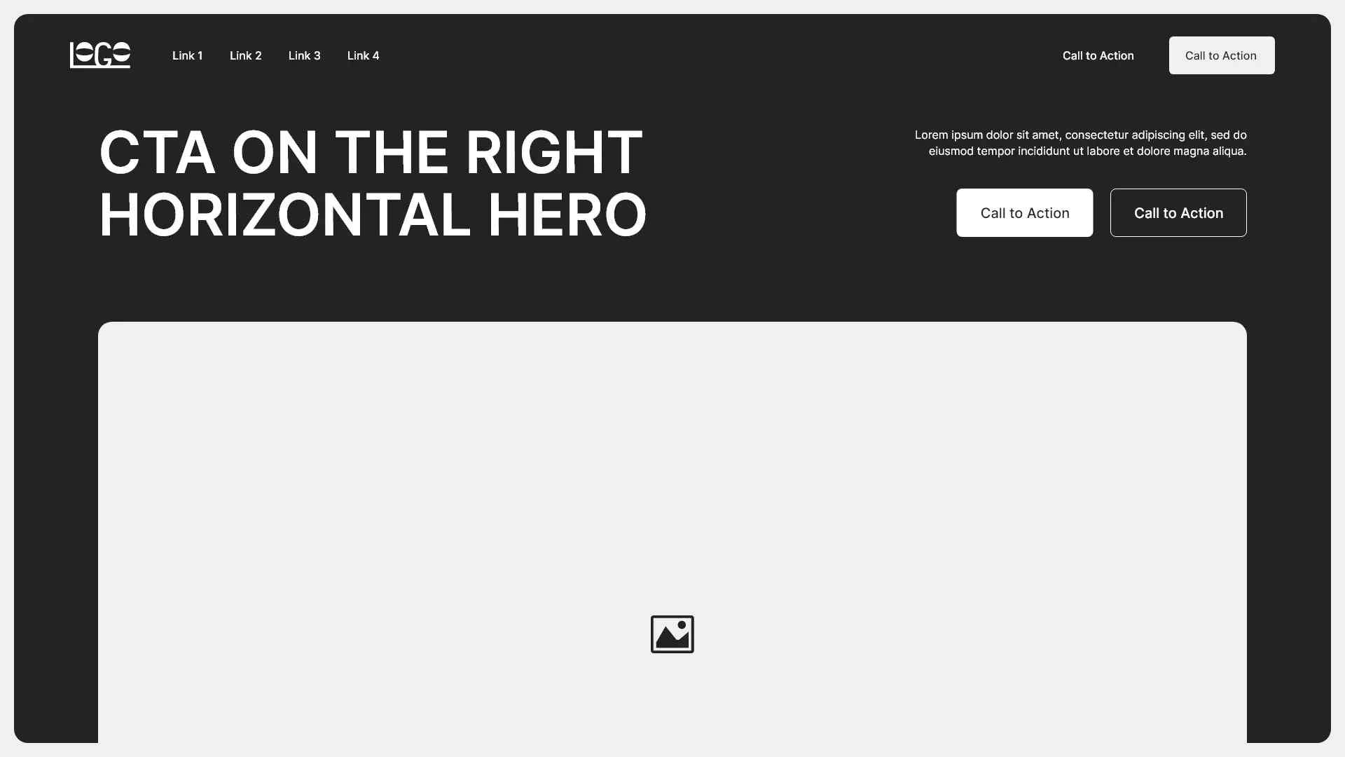 Horizontally Aligned Content with Partially Seen Image